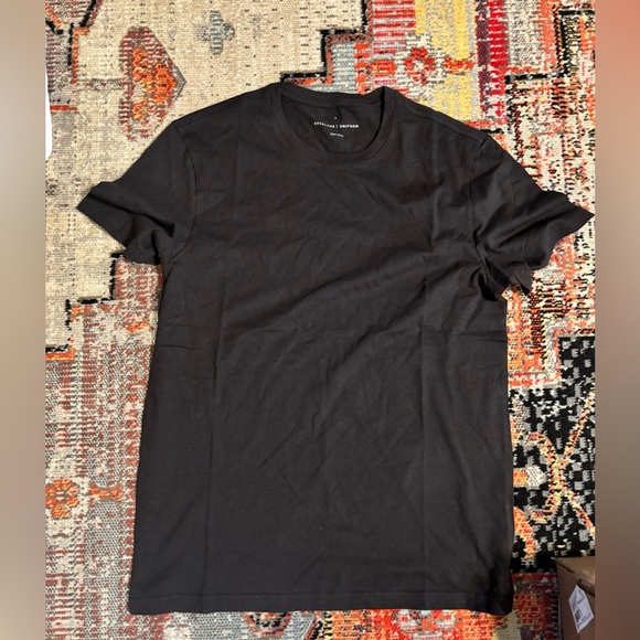 Everlane Uniform Organic Cotton Crew Short Sleeve T-shirt Black (Medium) basic - Picture 3 of 5